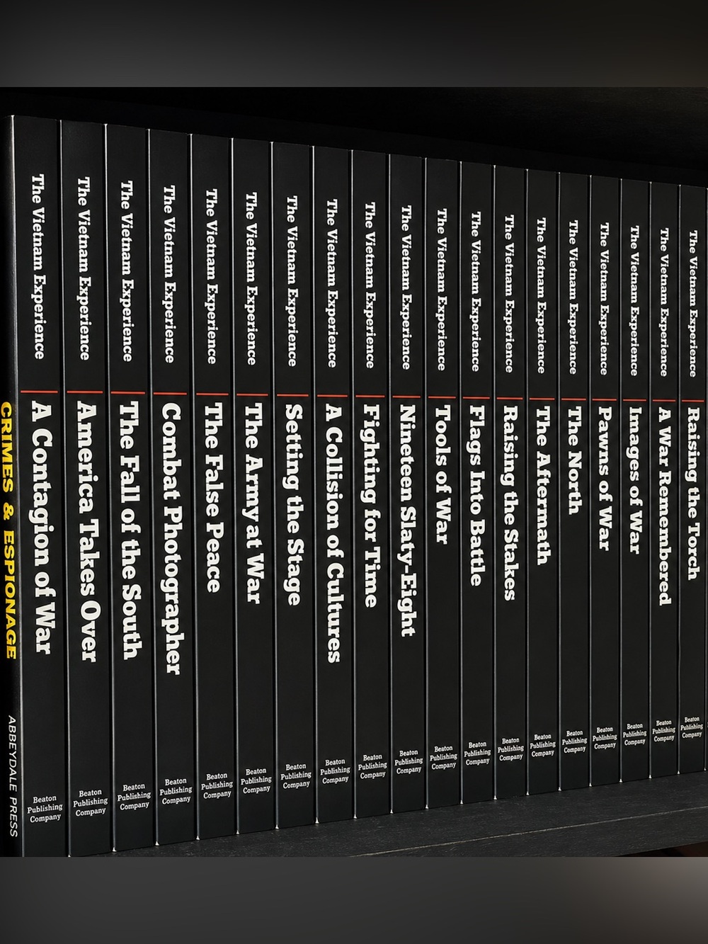 Black Hardcover Book Set - The Vietnam Experience